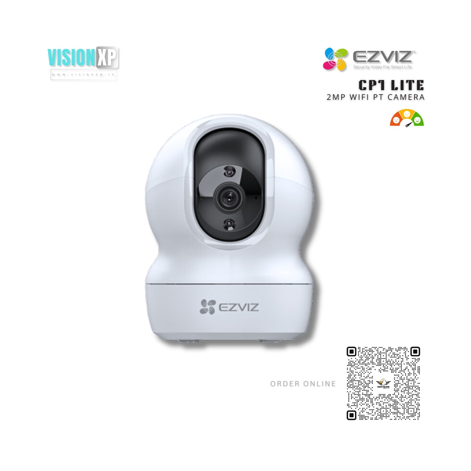 Ezviz CP1 Lite 2mp Wi-Fi Indoor PT Camera Ezviz CP1 Lite 2mp Wi-Fi Indoor PT Camera